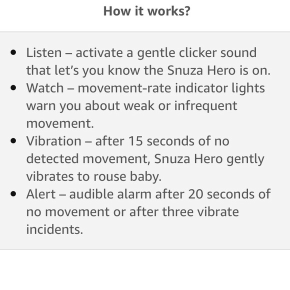 Snuza Hero baby movement monitor - Picture 3 of 4